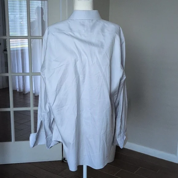 Charles Tyrwhitt White Slim Fit Dress Shirt French Cuffs 17 - Picture 4 of 8